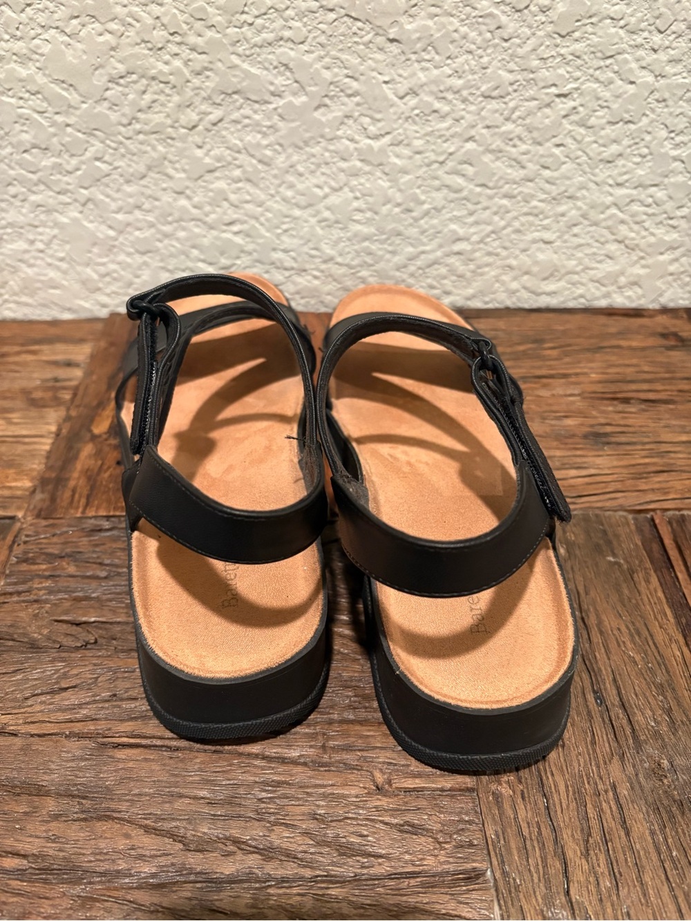 Bare Traps Women's Black Comfort Sandals with Ankle Strap - Picture 3 of 11